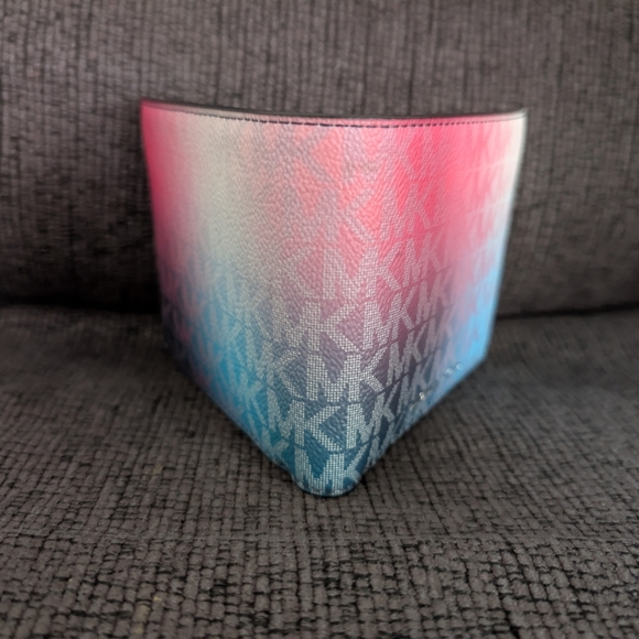 3pc Michael Kors Jet Set Large Ombré Signature Logo Crossbody & Wallet Bundle - Picture 15 of 16